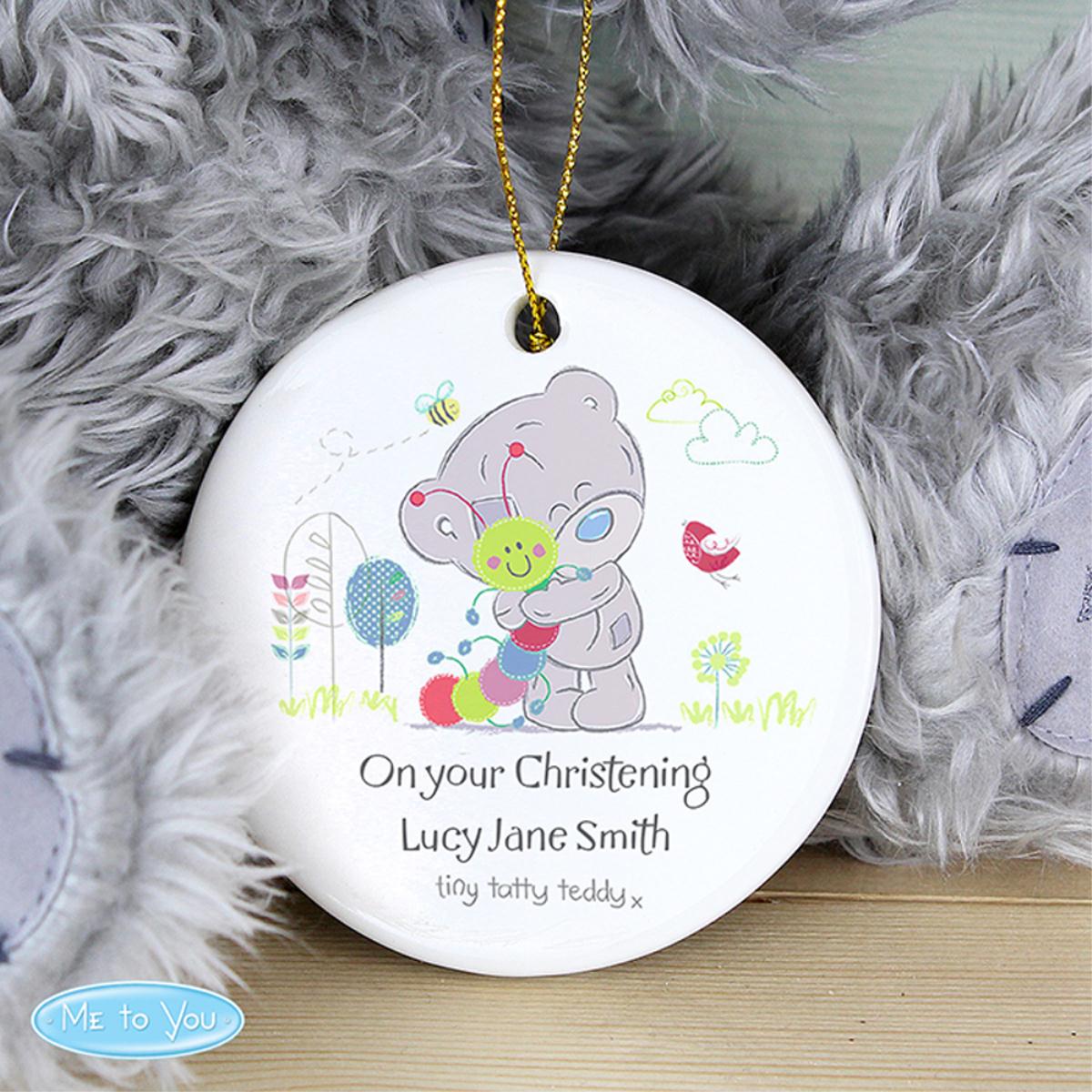 Personalised Tiny Tatty Teddy Cuddle Bug Ceramic Decoration Extra Image 2